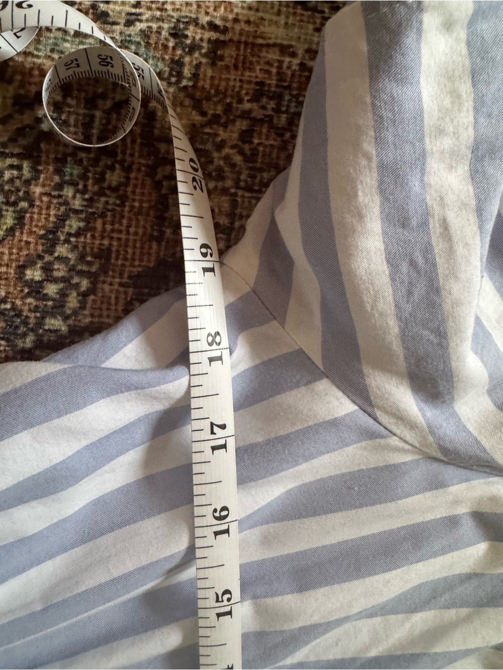 Anthropologie Blue and White Striped Midi Dress - Picture 5 of 5